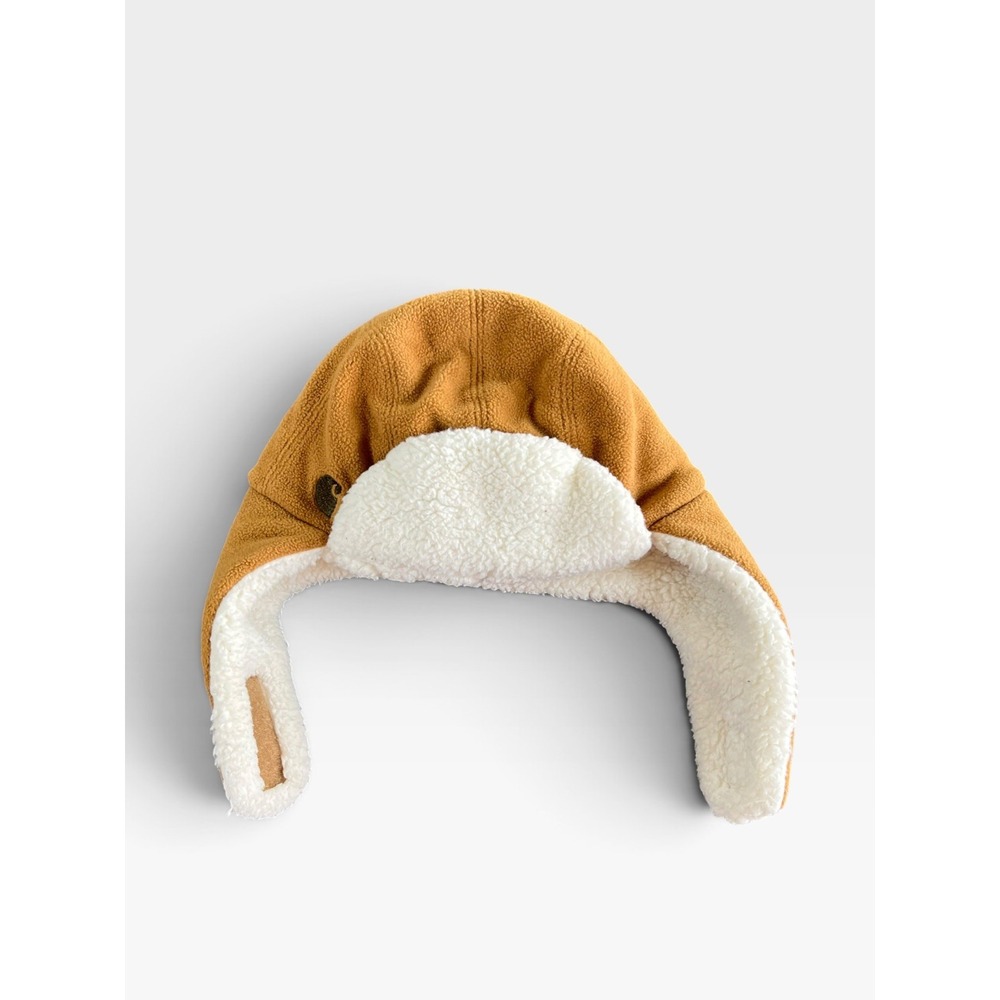 Carhartt Hat Infant /Toddler Brown Faux Fleece-Lined Ear Flap Child's Trapper